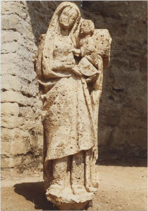 calvaire (fragment) : Vierge à l'Enfant et Christ