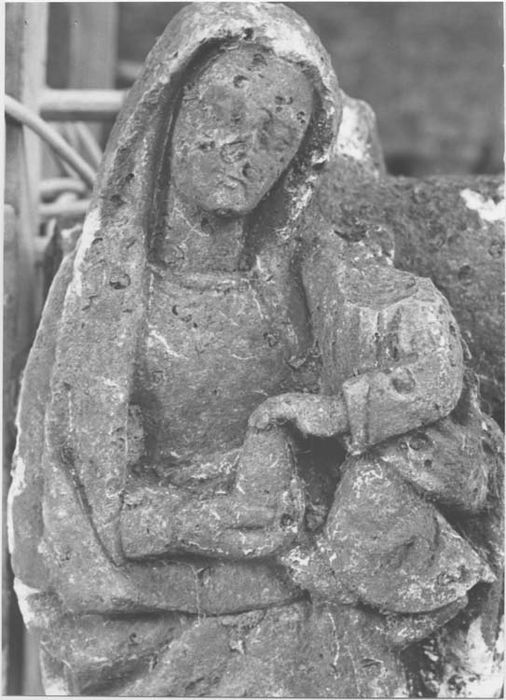 calvaire (fragment) : Vierge à l'Enfant et Christ