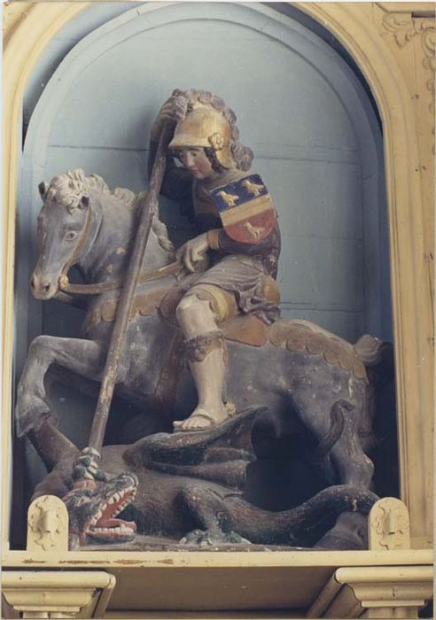 groupe sculpté : Saint Georges