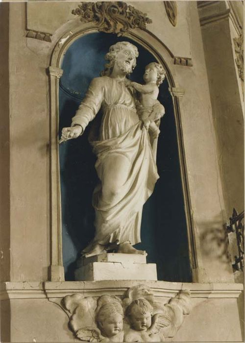 statue : Saint Joseph portant l'Enfant Jésus