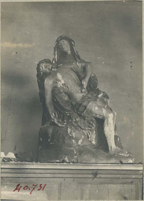 groupe sculpté : Vierge de Pitié