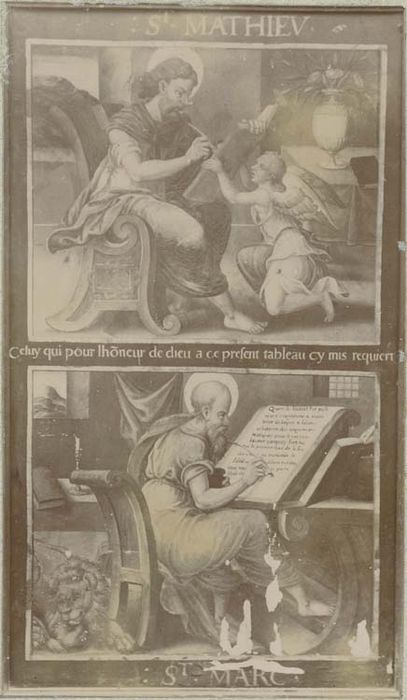 2 tableaux : les Quatre évangélistes