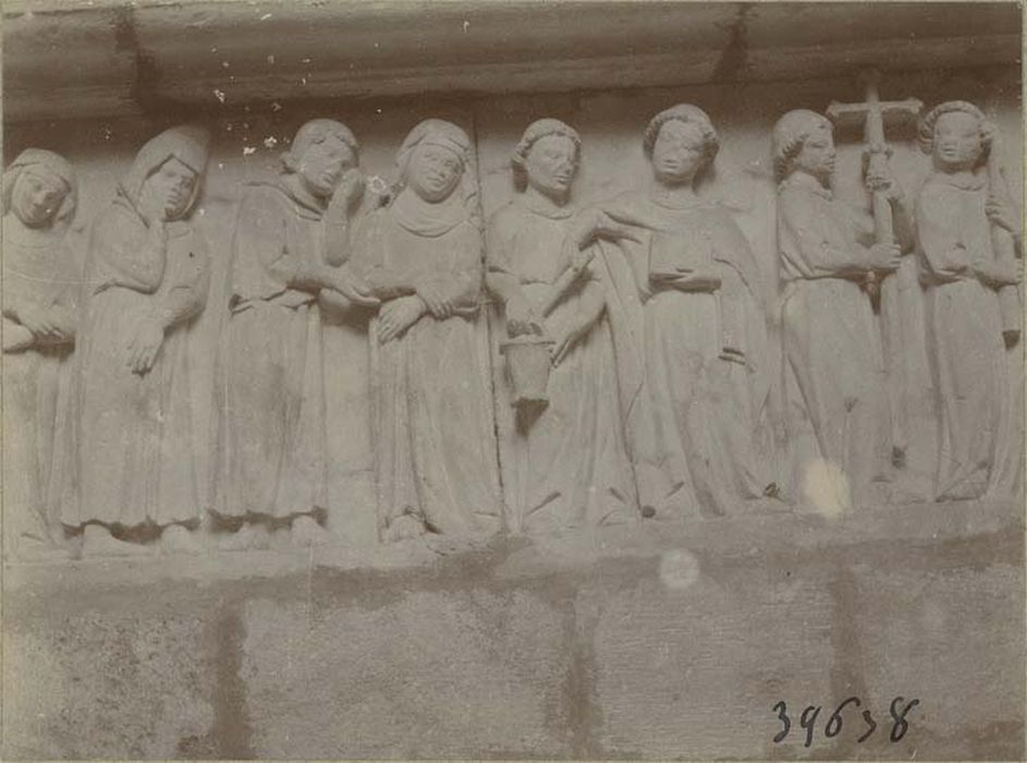 bas-relief : Funérailles de Gauthier de Sully