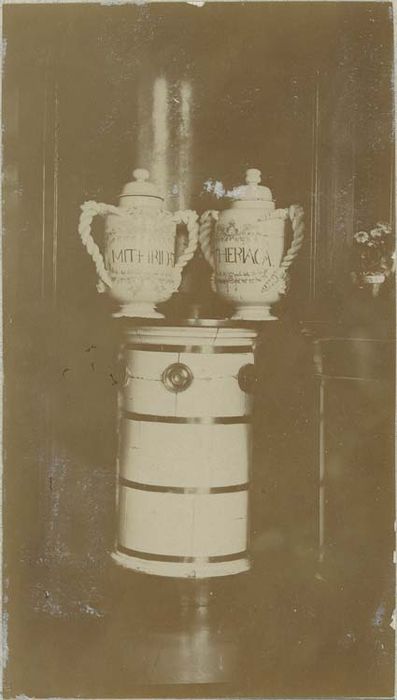 2 pots à pharmacie (vases de pharmacie)