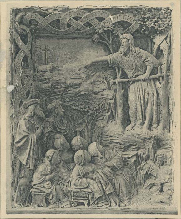 bas-relief : Prédication de Saint-Jean-Baptiste