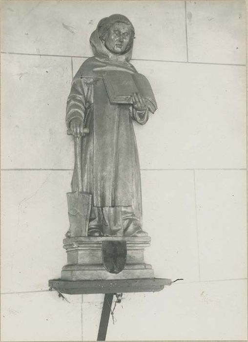 statue, socle : Saint Fiacre