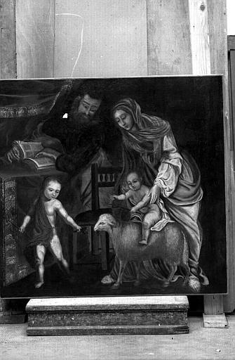 La sainte famille, peinture sur toile