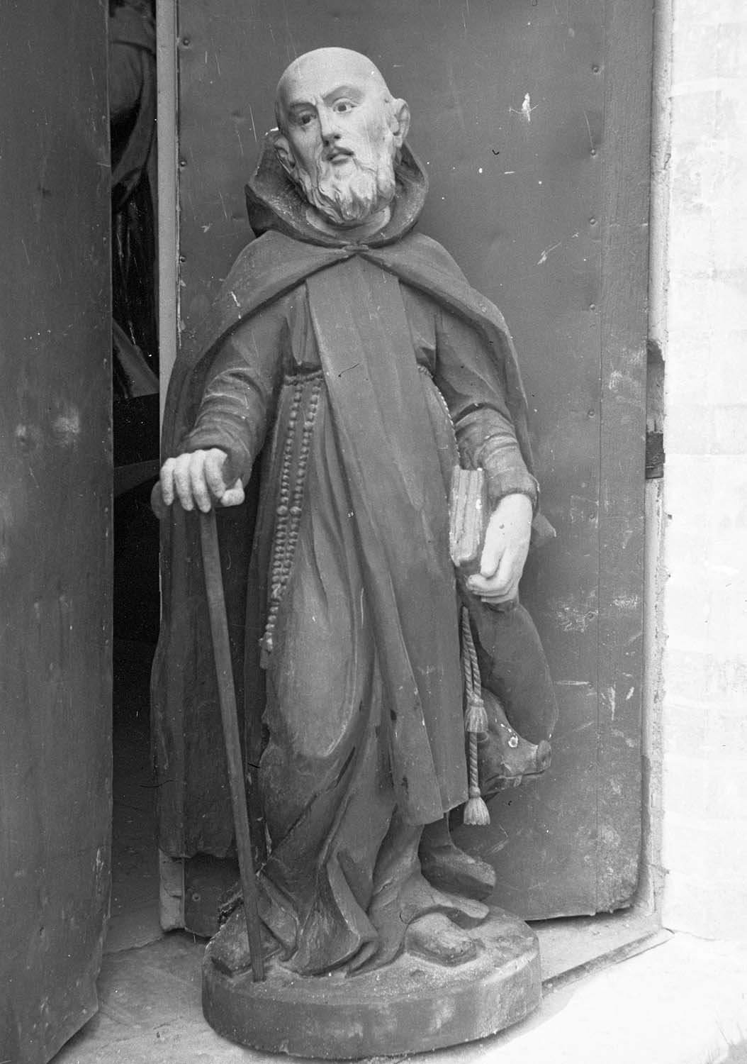 Statue en bois de Saint-Antoine