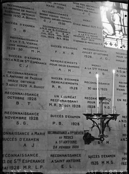 [Plaques de reconnaissance de la chapelle Saint-Aubin]