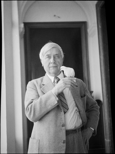 [Maurice Maeterlinck et sa colombe]