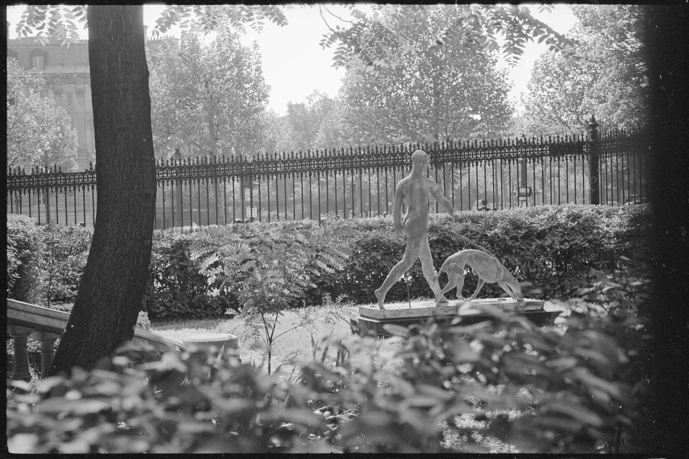 Une sculpture dans le parc