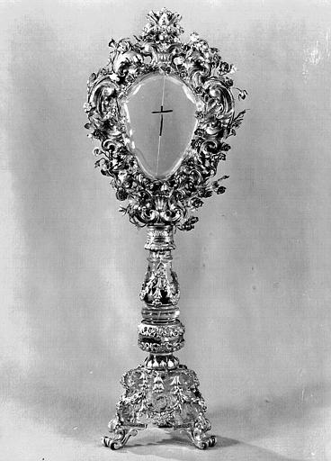 Monstrance en vermeil et cristal de roche (avers)