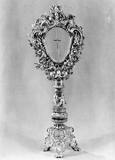 Monstrance en vermeil et cristal de roche (revers)