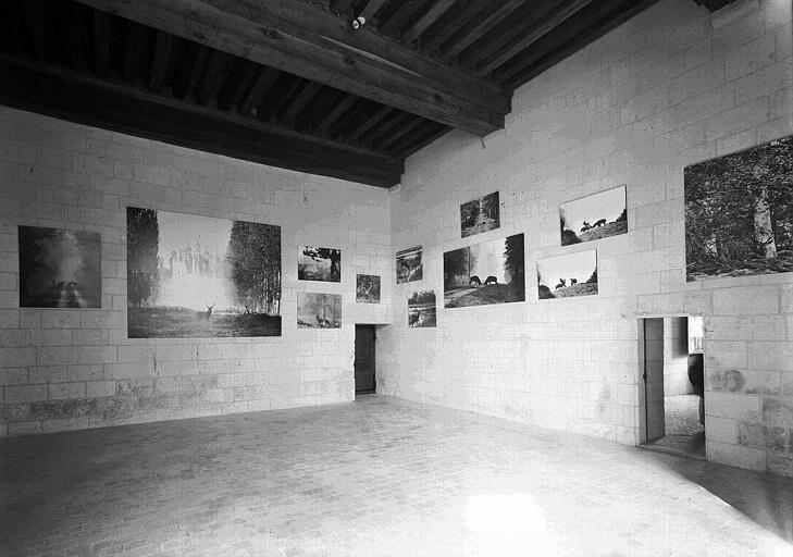 Salle des chasses François 1er (rez-de-chaussée) : Vue d'ensemble vers l'entrée