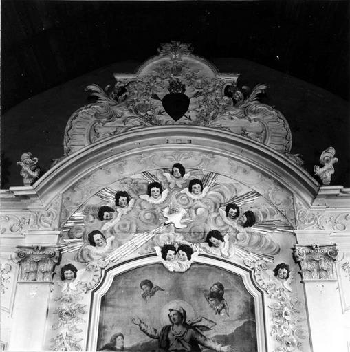retable du maître-autel, tabernacle, tableau : L'Assomption de la Vierge, partie haute