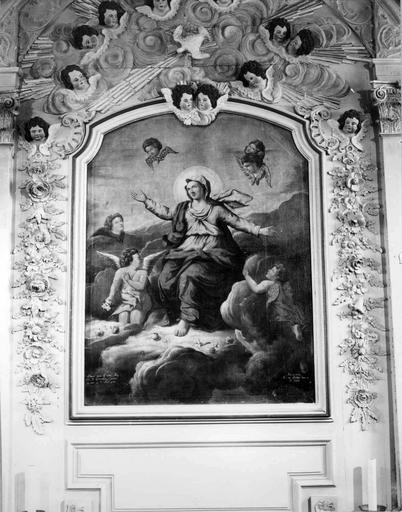 tableau du retable du maître-autel : L'Assomption de la Vierge