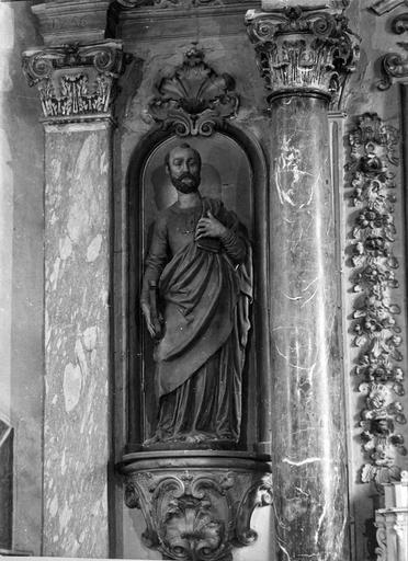 statues du retable du maître-autel : saint Pierre