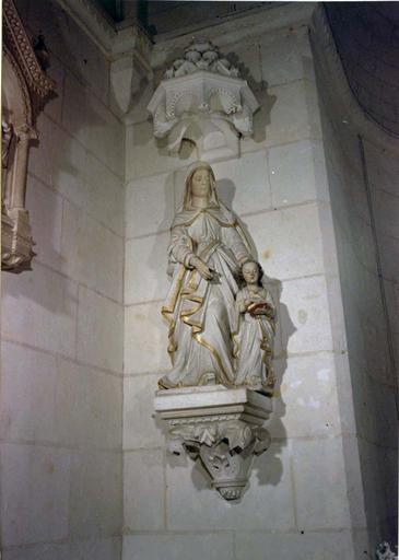 groupe sculpté : L'Education de la Vierge