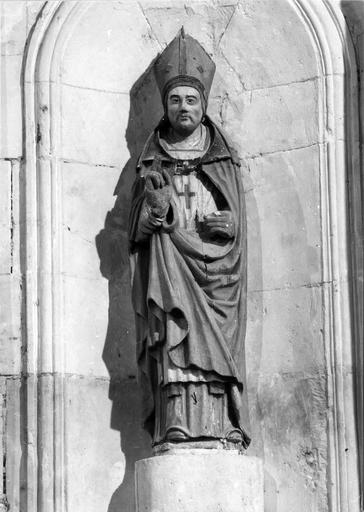 statue du retable du maître-autel : saint évêque