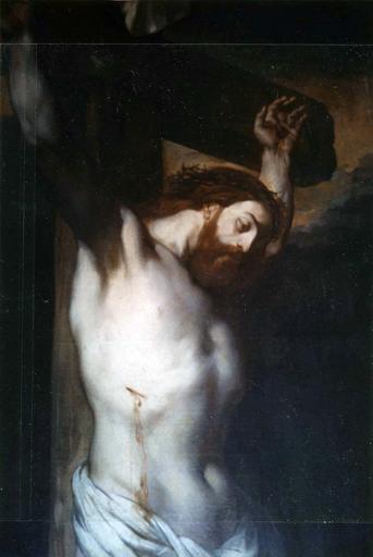 tableau : La Crucifixion, détail - © Ministère de la Culture (France), Médiathèque du patrimoine et de la photographie (objets mobiliers), tous droits réservés