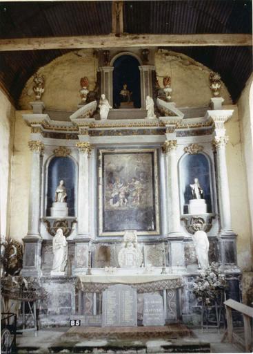 tableau du retable : Baptême du Christ d'après Mignard, retable de l'église Saint-Jean à Troyes