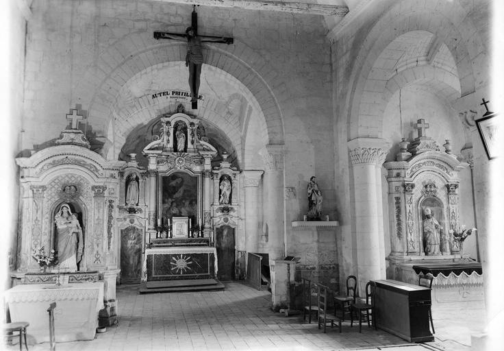 retable du maître-autel, retable de la Vierge et retable de la chapelle sud