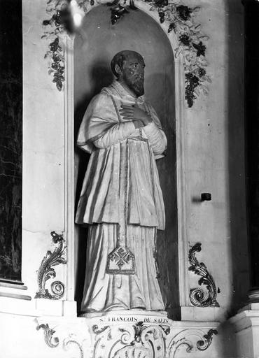 statue du retable du maître-autel : saint François de Sales