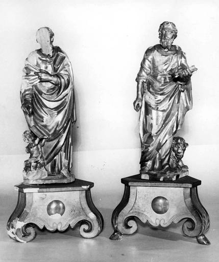 statuettes : Saint Mathieu, Saint Marc - © Ministère de la Culture (France), Médiathèque du patrimoine et de la photographie (objets mobiliers), tous droits réservés