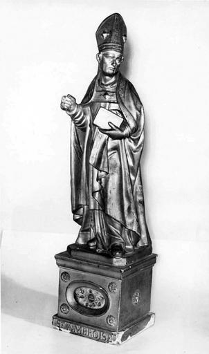 statuette-reliquaire : Saint Ambroise