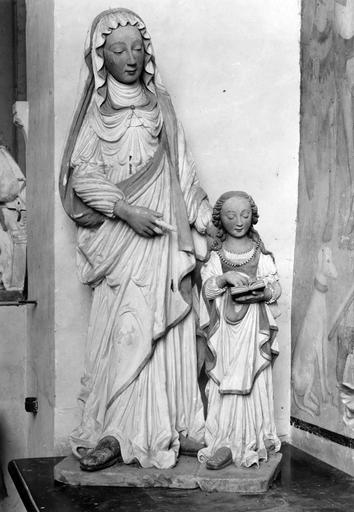 Groupe sculpté : L'Education de la Vierge