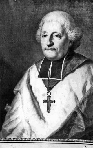 tableau : Portrait de Monseigneur Claude de la Myre-Mory, évêque du Mans de 1820 à 1828