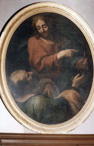 tableau : Le Christ donnant les clefs à Saint-Pierre