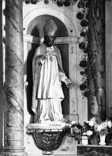 statue du retable du maître-autel : saint Martin