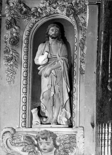 statue du retable : saint Jean-Baptiste