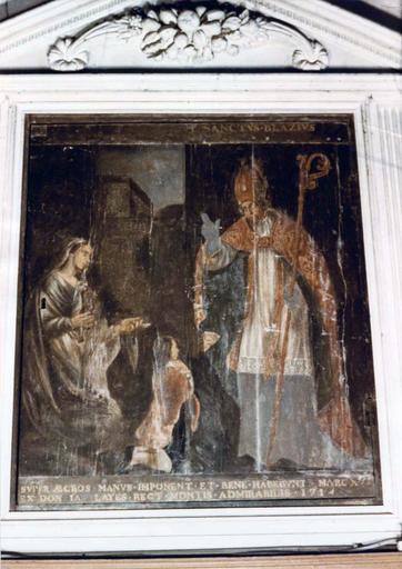 tableau (panneau peint) : Saint Blaise guérissant un enfant - © Ministère de la Culture (France), Médiathèque du patrimoine et de la photographie (objets mobiliers), tous droits réservés