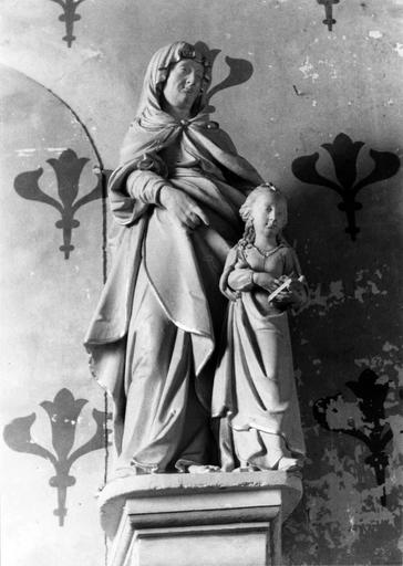 groupe sculpté : L'Education de la Vierge - © Ministère de la Culture (France), Médiathèque du patrimoine et de la photographie (objets mobiliers), tous droits réservés