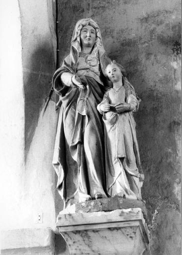 Groupe sculpté : L'Education de la Vierge