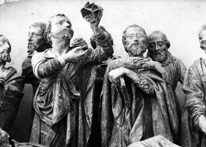 groupe sculpté : La Mort de la Vierge - © Ministère de la Culture (France), Médiathèque du patrimoine et de la photographie (objets mobiliers), tous droits réservés