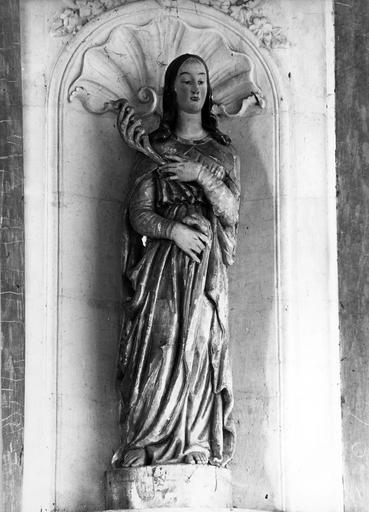 statue du retable du maître-autel : sainte martyr