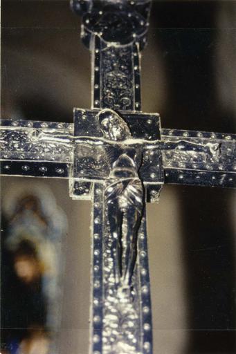 croix de procession, détail