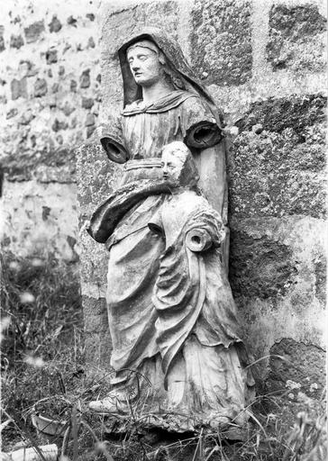 groupe sculpté : L'Education de la Vierge