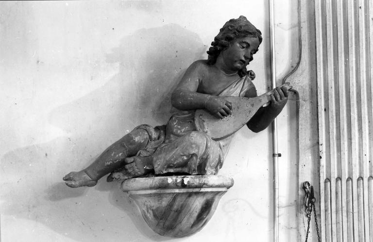 statuette : Ange musicien