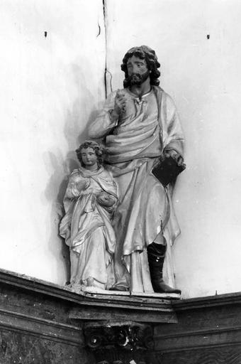 groupe sculpté : Saint Joseph et l'Enfant Jésus