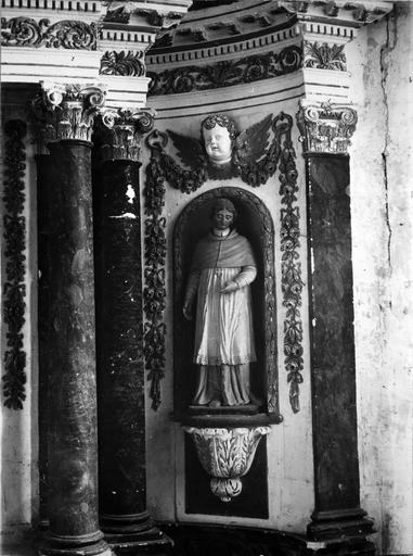 retable du maître-autel, statue : saint Charles Borromée