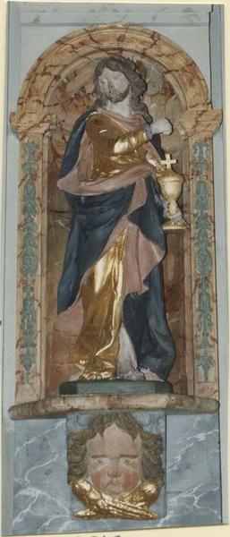 statue du retable : saint Jean, vue générale - © Ministère de la Culture (France), Médiathèque du patrimoine et de la photographie (objets mobiliers), tous droits réservés