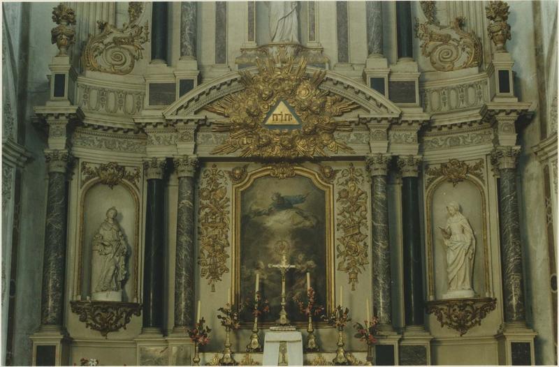 retable, tableau : La Trinité, vue générale - © Ministère de la Culture (France), Médiathèque du patrimoine et de la photographie (objets mobiliers), tous droits réservés