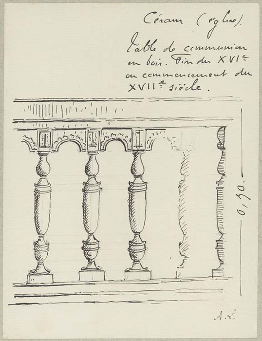 clôture liturgique (table de communion), détail - © Ministère de la Culture (France), Médiathèque du patrimoine et de la photographie, diffusion RMN-GP