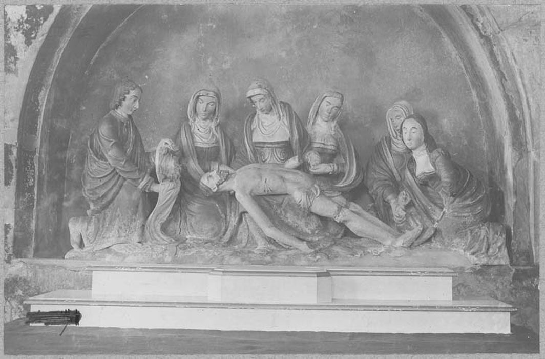 groupe sculpté : La Mise au tombeau - © Ministère de la Culture (France), Médiathèque du patrimoine et de la photographie, diffusion RMN-GP