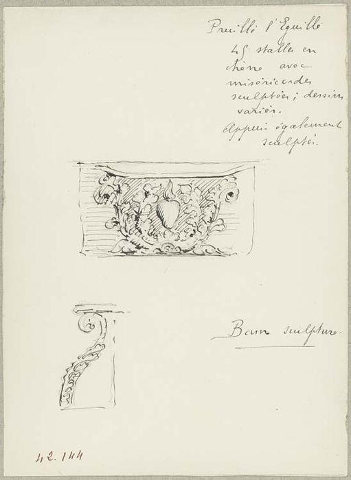 stalles, détail