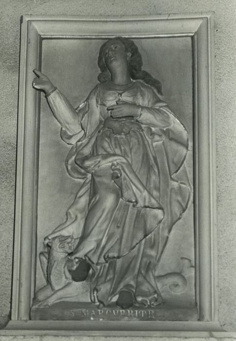 bas-relief : Sainte Marguerite - © Ministère de la Culture (France), Médiathèque du patrimoine et de la photographie, diffusion RMN-GP